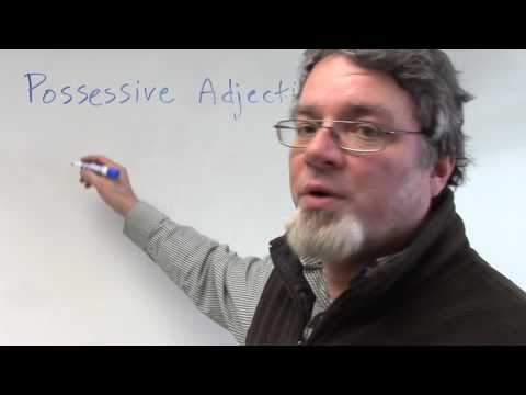 possessive adjectives in English