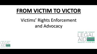 From Victim to Victor: Navigating Crime Victims' Rights and Domestic Violence Awareness