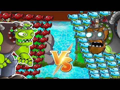The Great War of Plants and Zombies: SUPERCHERRYSHOOTER and Cattail SnowPea Vs DR.BOSS | PVZ Funny
