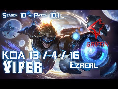 GRF Viper EZREAL vs MISS FORTUNE ADC - Patch 10.1 KR Ranked