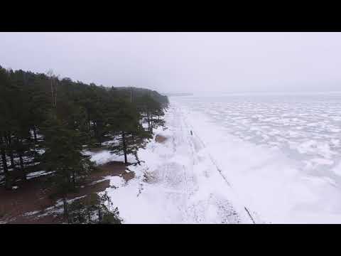 2020/01/01 The first flight on a drone in Zelenogorsk, Ushkovo beach.