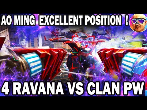 Assault RAVANA VS CLAN SQUAD PW! WAR ROBOTS EXCELLENT POSITION FOR AO MING! RANDOM VS CLAN SQUAD !
