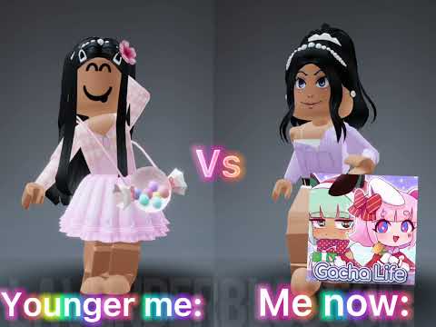 💞Younger me vs me now💞 || Roblox Trend 2021