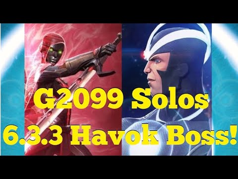 MCOC - Guillotine 2099 vs 6.3.3 Havok - Easy Boss Solo!!!