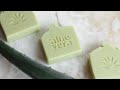 Herbal infused fresh aloe vera gel soap🍀 Natural homemade recipe