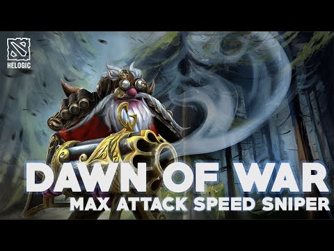 DAWN OF WAR DOTA 2 - RIGHT CLICK SNIPER MAX ATTACK SPEED BUILD