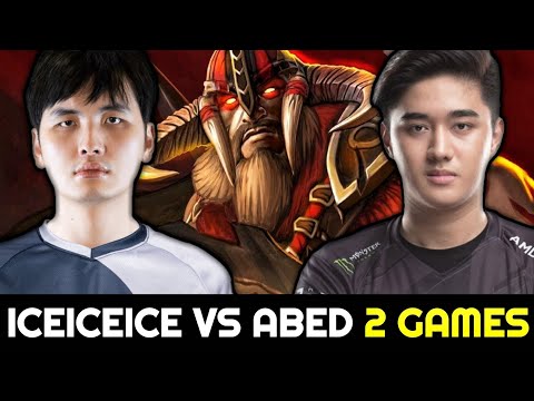 ICEICEICE vs ABED 2 Games in a Row — Beastmaster & Sand King 7.28 Dota 2