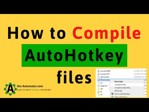 How to Compile an AutoHotkey script: Short tutorial