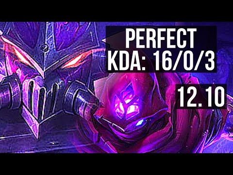 KASSADIN vs MALZAHAR (MID) | 16/0/3, Legendary, 400+ games | EUW Master | 12.10
