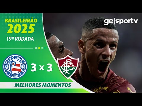 Gols e lances de Bahia x Fluminense