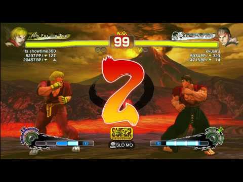 Its showtime360 [Ken] vs ekusiru [Ryu] SSF4 Arcade Edition