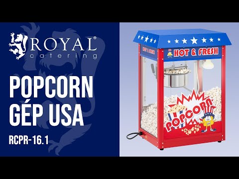 Videó - Popcorn gép USA design