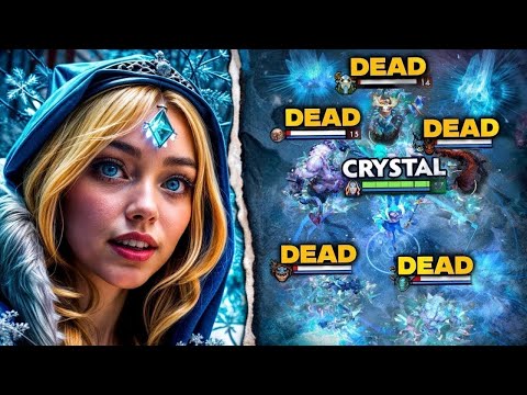 +100% More Magic Damage Crystal Maiden 7.40b🔥🔥🔥24 Kills Rampage | Dota 2 Gameplay