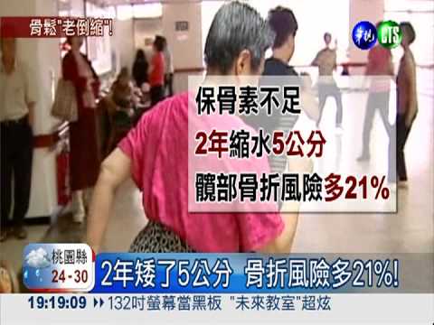 年紀大身高縮水? 當心骨質疏鬆!