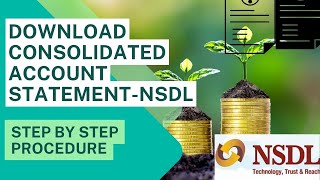 How to download Consolidated account statement |NSDL E-CAS | Download CAS | NSDL | SOT/SOH