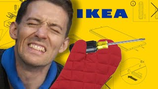 We Build IKEA Furniture With Oven Mitts On - No Idea IKEA