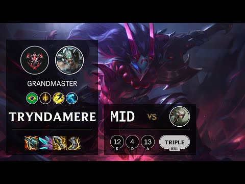Tryndamere Mid vs Camille - BR Grandmaster Patch 11.2