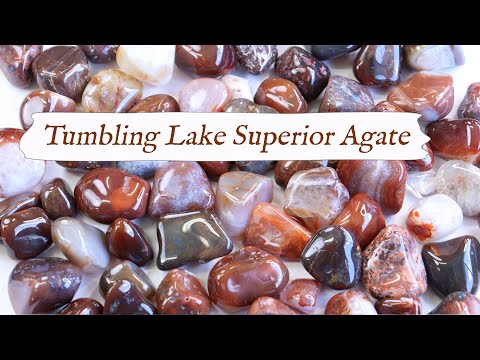 💎 Rock Tumbling LAKE SUPERIOR AGATE 💎 From Start to...