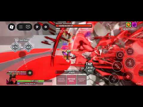 Roblox Hunty Zombie | Reapers Scythe weapon showcase (no level 100 skill)