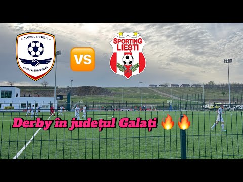 Am fost la derby-ul seriei 2 din liga 3 Unirea Braniștea 🆚 Sporting Liești 🔥⚽️