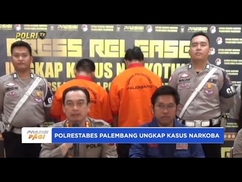 POLRESTABES PALEMBANG UNGKAP KASUS NARKOBA DENGAN JUMLAH BESAR