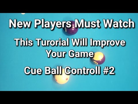 New player tutorial -Cue ball control drills using the 90° rule Video 2