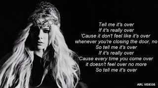 Avril Lavigne- Tell Me It&#39;s Over (lyrics) (new single 2018)