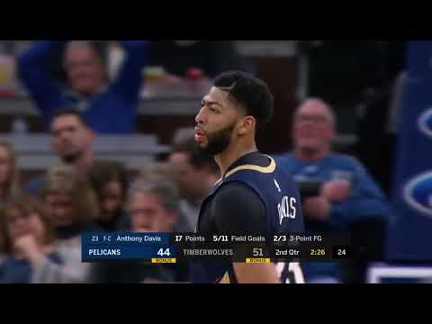 Karl Anthony Towns vs Anthony Davis BIG Duel Highlights 2019 01 12   27 Pts 27 Reb for KAT