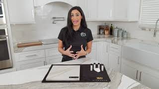 Brittanicca Warm Cambria Quartz: Design Spotlight