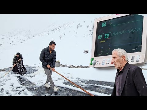 😨❄️ Between the leaky roof and the hospital... Majid's black day and his father's broken vertebra
