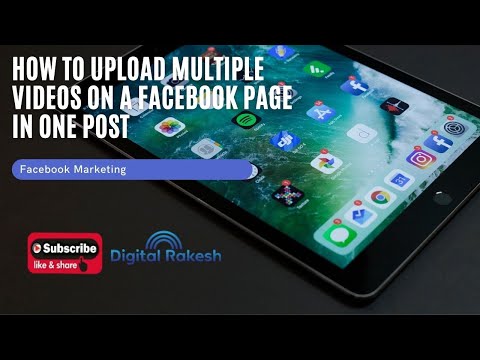 Facebook Multiple Videos In One Post Tutorial