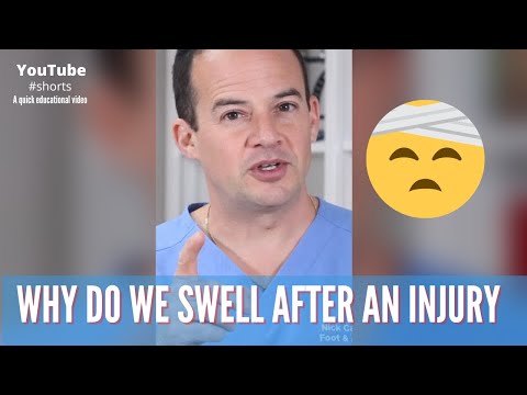 Why do we get swelling after an injury? #shorts