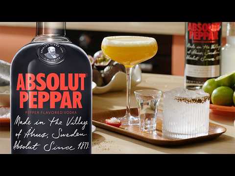 3 Easy Cocktails to make with Absolut Peppar - Mule, Sherbet Martini & Bloody Mary!