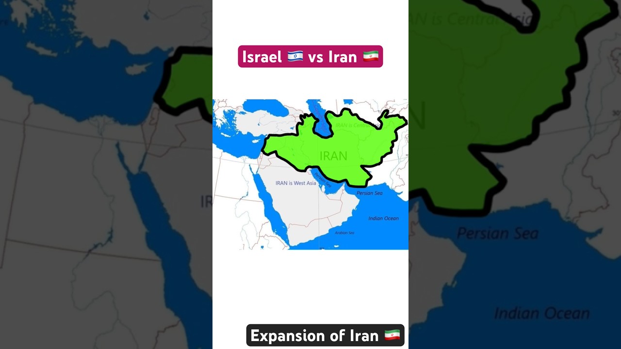 Iran Map #war #israel #iran #map #shorts
