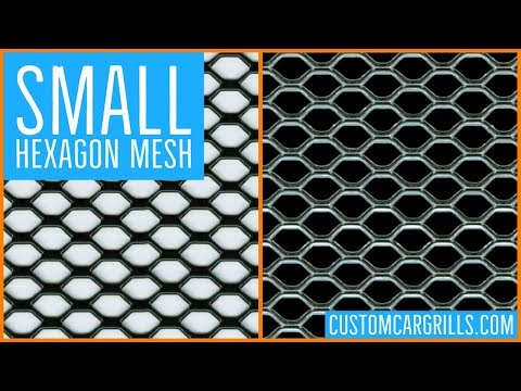 Small Hexagon Universal Aluminum Grill Mesh - by customcargrills.com