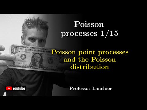 , title : 'Poisson processes 1/15 - Poisson point processes and the Poisson distribution.'