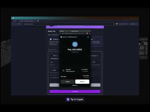 tip.md Demo: Zero-Friction USDC Tipping on Base with Base Pay