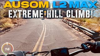 Riding the Ausom L2 Max E-Scooter on Phoenix's STEEPEST Public Road
