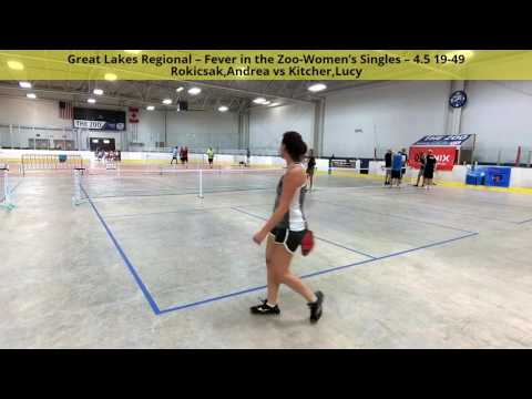 Great Lakes Regional–Women’s Singles – 4.5 19-49 Rokicsak,Andrea vs Kitcher,Lucy