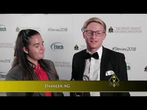 Daimler AG wins Stevie® Award in the 2018 Stevie® Awards for Great Employers