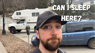 Truck Camper Living And Camping Next To An Airport!