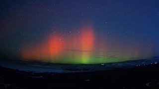 Seltene Nordlichter erhellen den Himmel über Nordchina