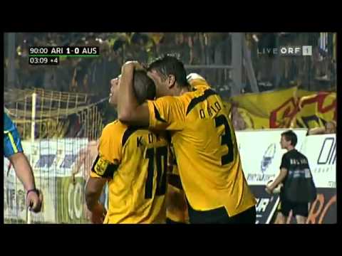 Carlos "El Pescadito" Ruiz, 1er gol. Aris Thessaloniki Vr Austria Wien (1-0) 17/08/10