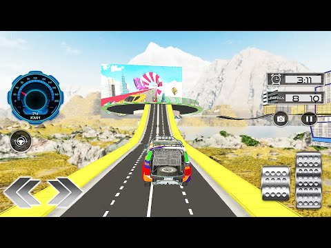 Smash Car Hit Stunt Simulator 2022 V3 - Impossible Tracks Driver - Android GamePlay