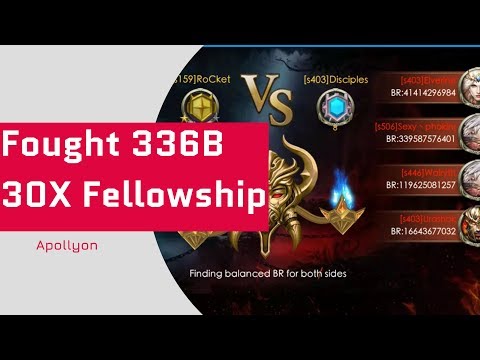 30x Fellowship War - Fought 336B Phoking - Legacy of Discord - Apollyon