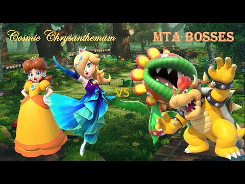 Mario Tennis Aces - Daisy & Rosalina vs Bowser & Petey Piranha (Cosmic Chrysanthemum vs MTA Bosses)