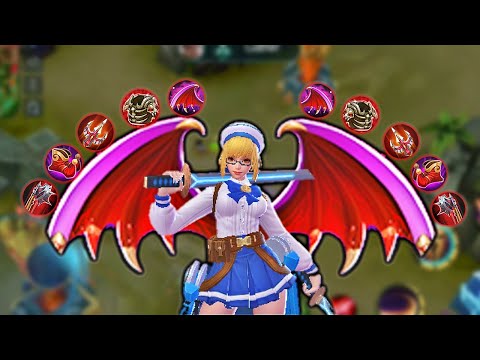 TUSENDA FANNY | FANNY ALL RED BUILD!!| THANK YOU DAKZY FOR RED  BUILD| KDA:17-1-7 | MLBB