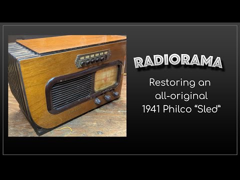 Let's restore a 1941 Philco "Sled"
