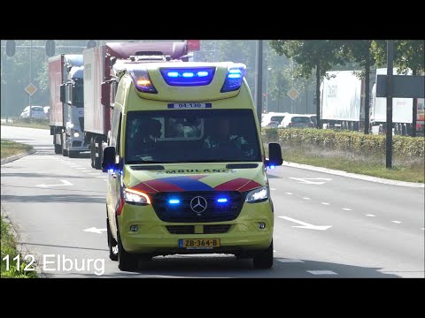 [Nieuwe Intro] A1 04-130 Reserve Ambulance met spoed naar het Isala ziekenhuis in Zwolle