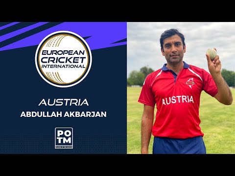 POTM: A.Akbarjan - SWE vs AUT | Highlights | ECI Germany T20I Tri-Series, Krefeld Day 2 | ECI22.028